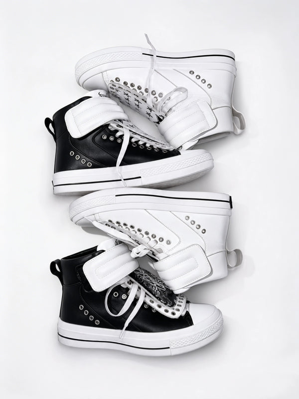 CASUAL HIGH-TOP SNEAKERS WITH INSOLES