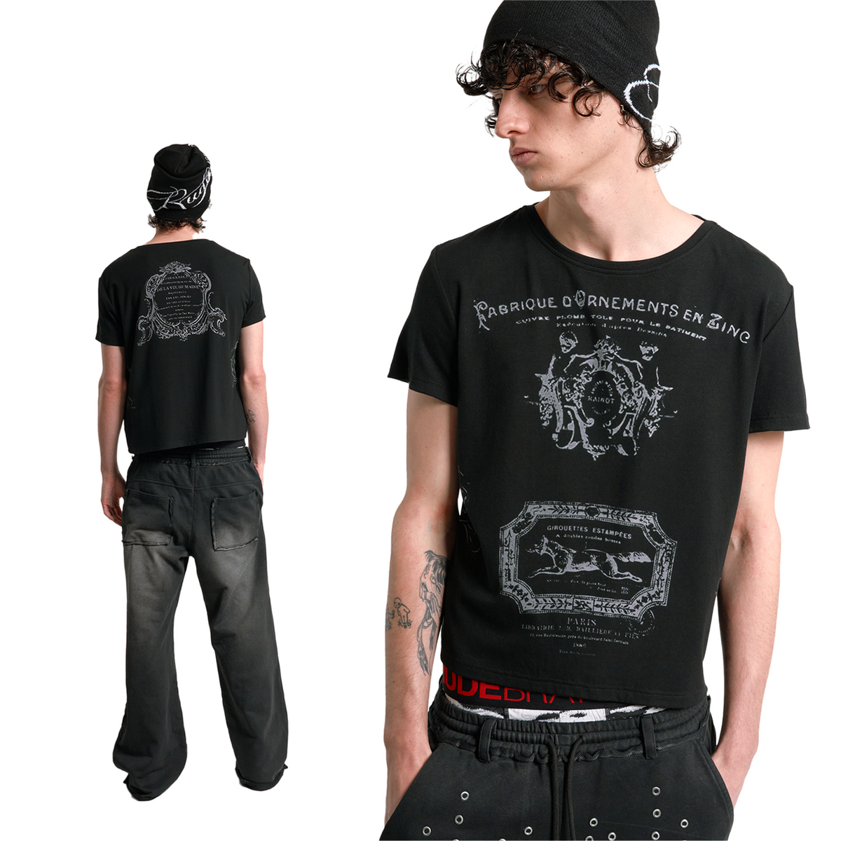 ENGRAVED PRINT STREET TEE