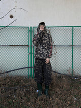 FLAME CAMO FITTED HOODIE