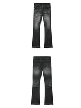 DISTRESSED FRINGE JEANS