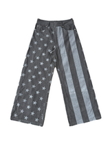 DARK GRAY STARS STRIPES PANTS