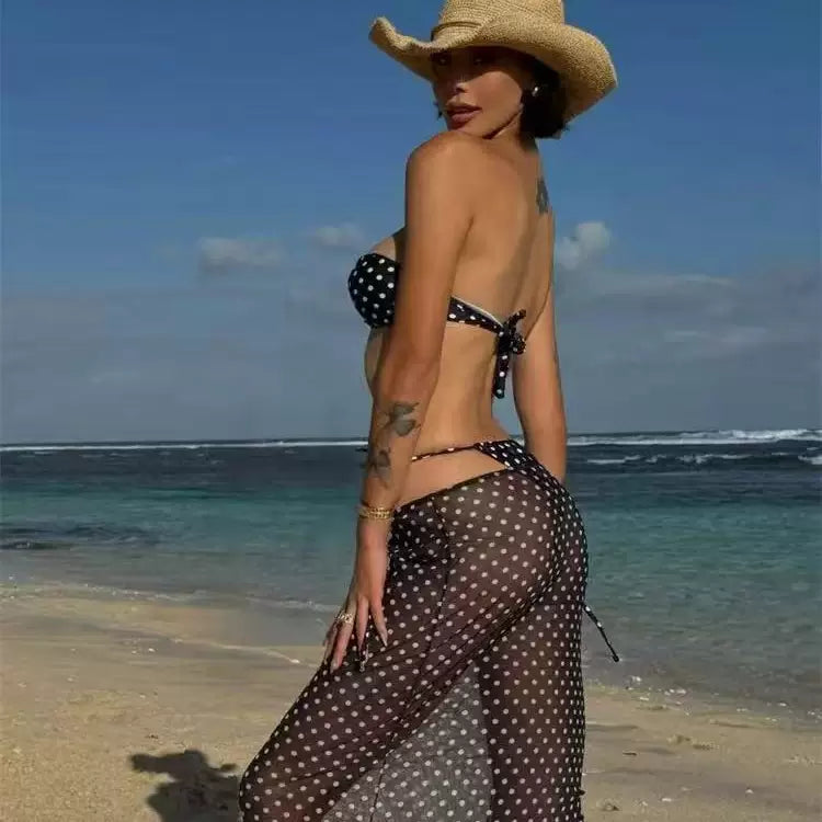 POLKA DOT BIKINI DRESS SET