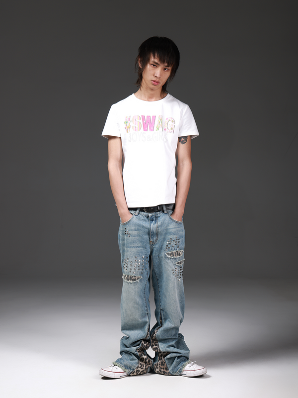 COLORFUL RETRO CASUAL T-SHIRT