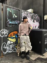 WASHED CLAY-DYED CASUAL PANTS