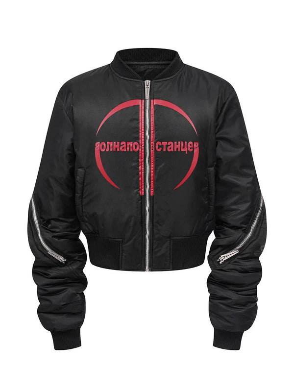 PSYCHEDELIC GIANT SLEEVE BOMBER JACKET