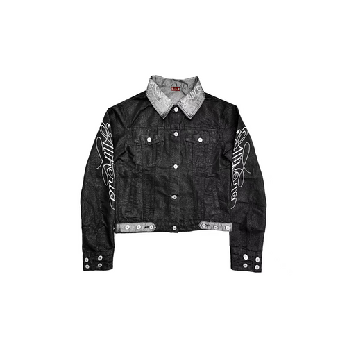 BRUSHED SILVER DENIM JACKET