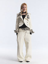 RETRO ZEBRA PRINT LEATHER JACKET