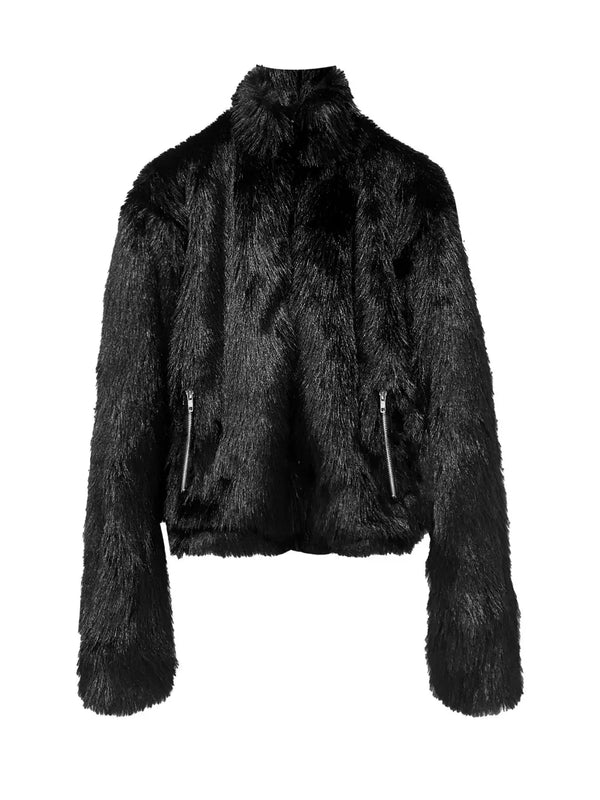 REVERSIBLE PLUSH FUR JACKET