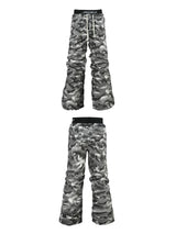 DISTRESSED CAMO CANVAS PANTS