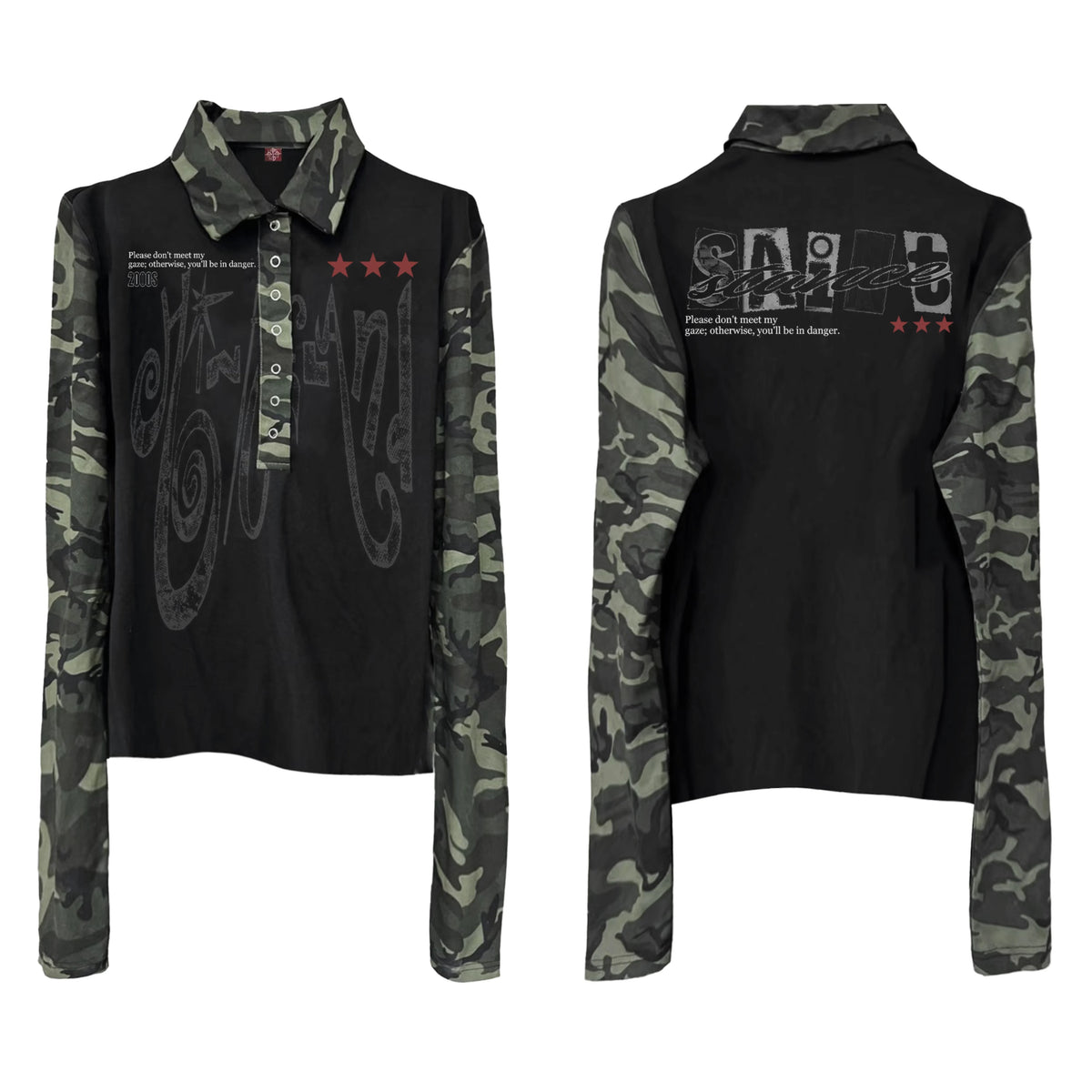 PUNK CAMOUFLAGE POLO SHIRT
