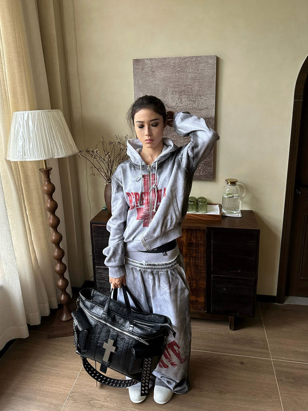 REBEL WAVE SLOGAN HOODIE