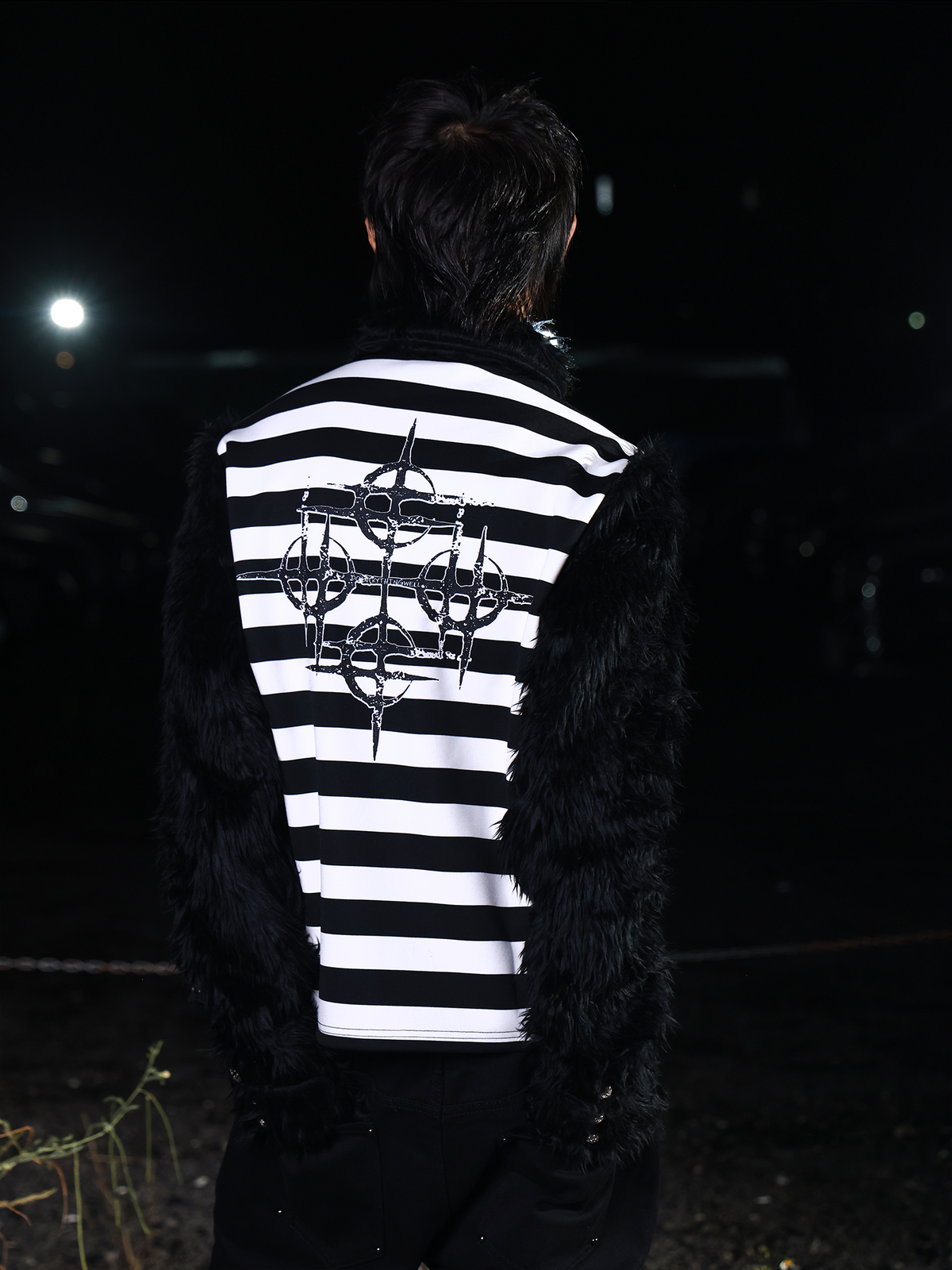 PUNK STRIPED POLO SHIRT