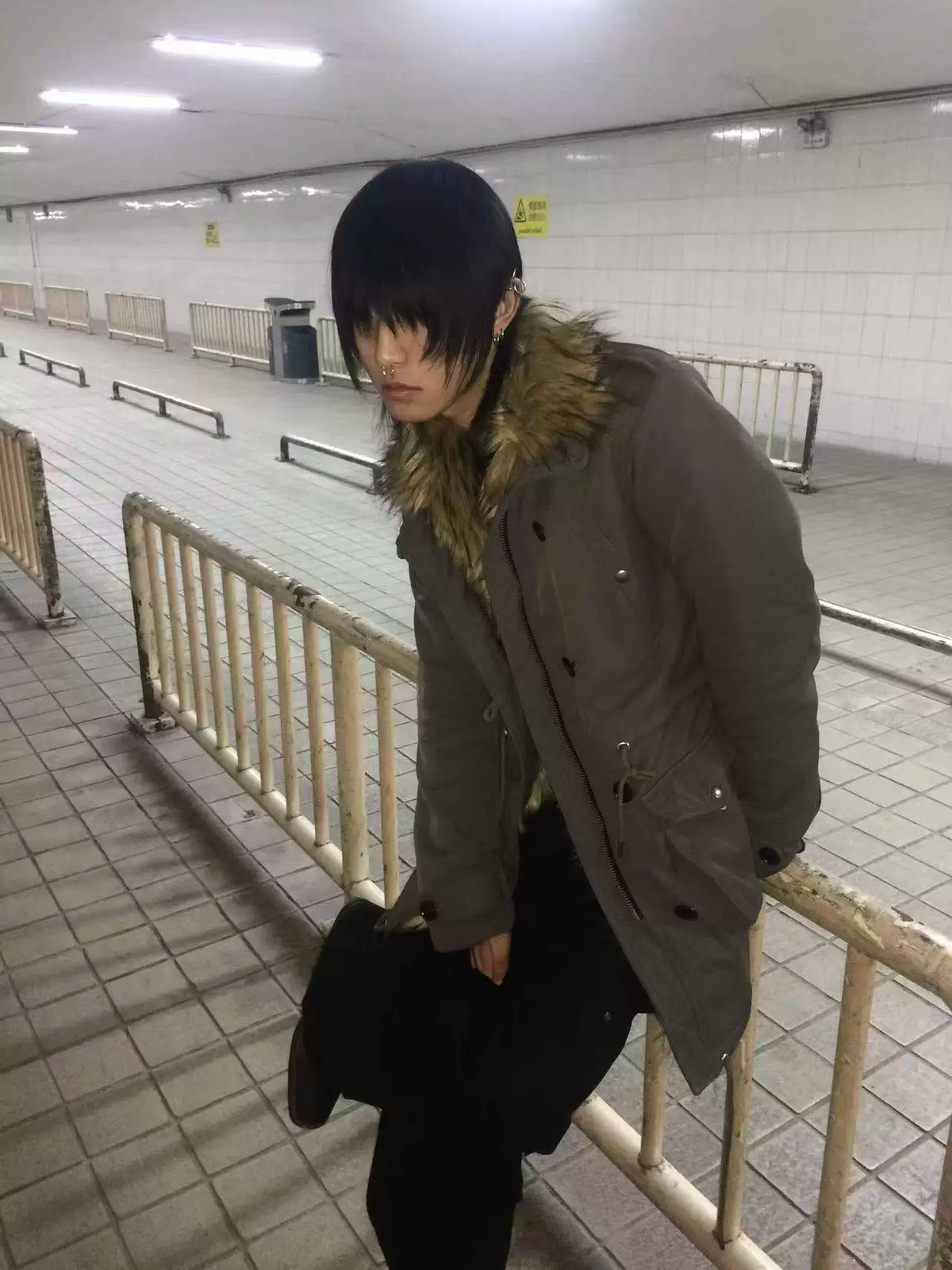 FAUX FUR WINDPROOF JACKET