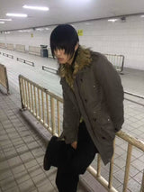 FAUX FUR WINDPROOF JACKET