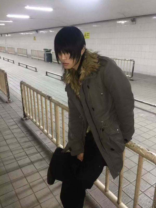 FAUX FUR WINDPROOF JACKET