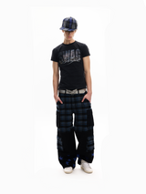 PATCHWORK DISTRESSED STREET JEANS