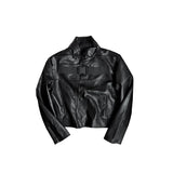 ASYMMETRIC LEATHER JACKET