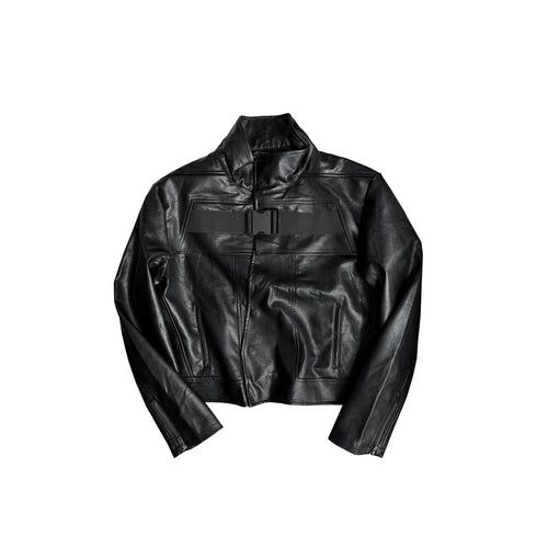 ASYMMETRIC LEATHER JACKET