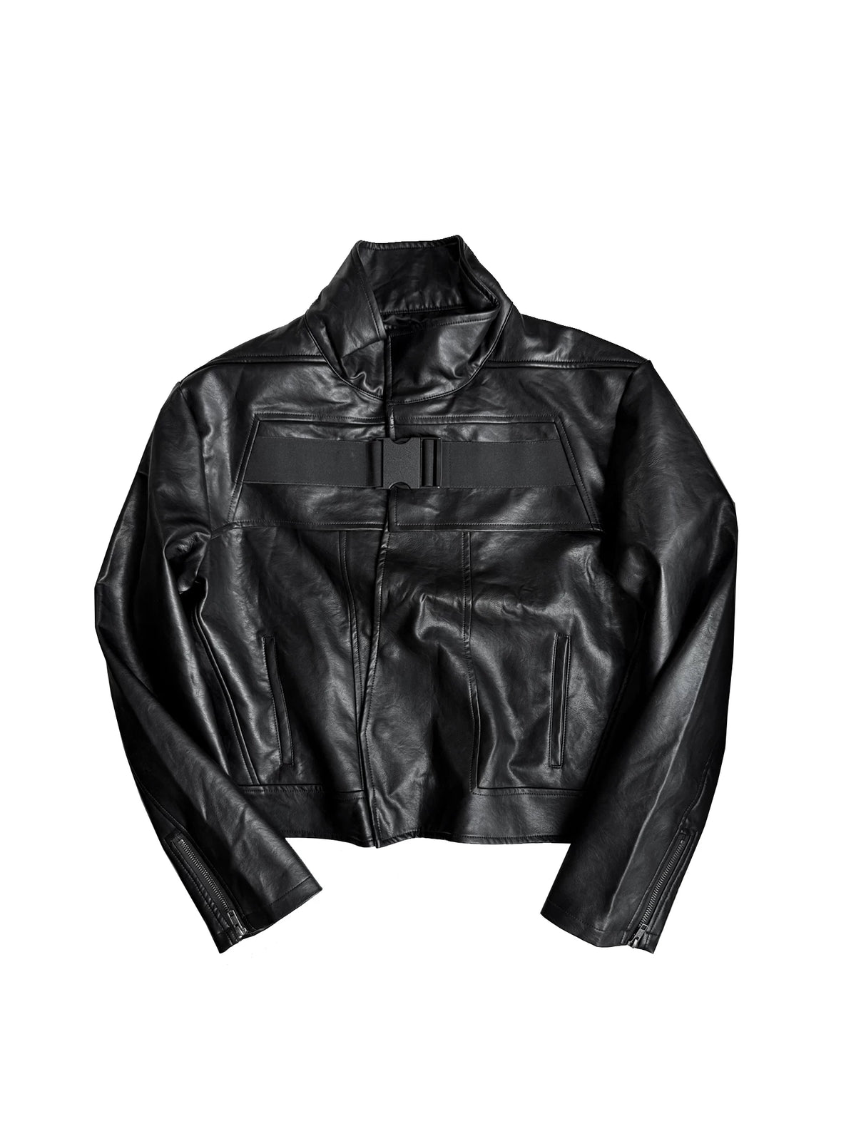 ASYMMETRIC LEATHER JACKET