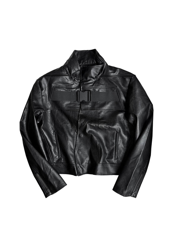 ASYMMETRIC LEATHER JACKET