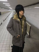 FAUX FUR WINDPROOF JACKET