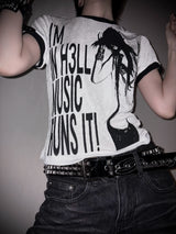 BORN IN HELL SWING T-SHIRT