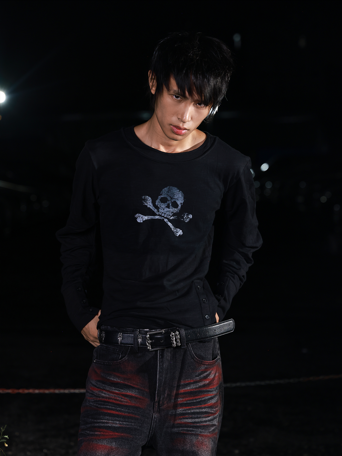 BAMBOO COTTON SKULL T-SHIRT