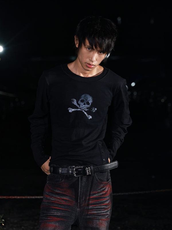 BAMBOO COTTON SKULL T-SHIRT
