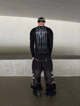 DECONSTRUCTED PLEATED ARMOR T-SHIRT