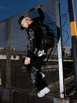 RIVET-STYLE SPORTS HOODIE JACKET