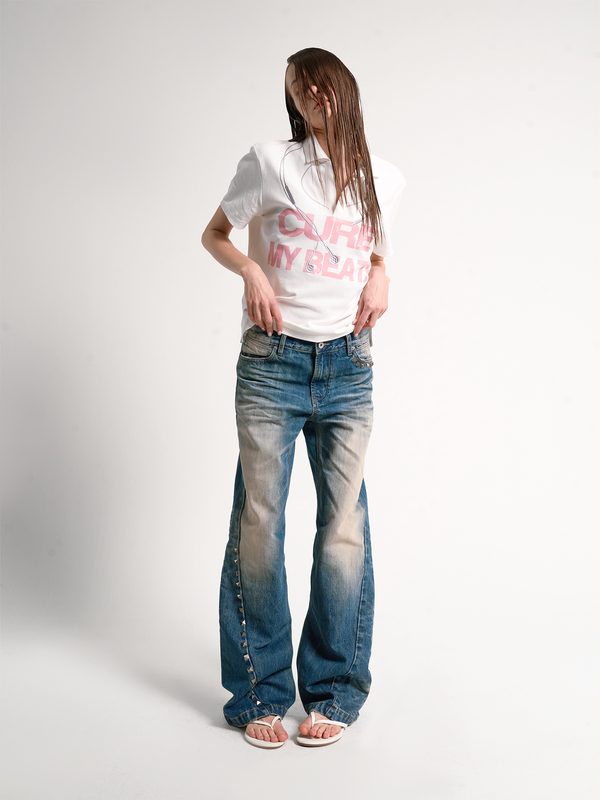 GHOST CLAW WASHED BLUE JEANS