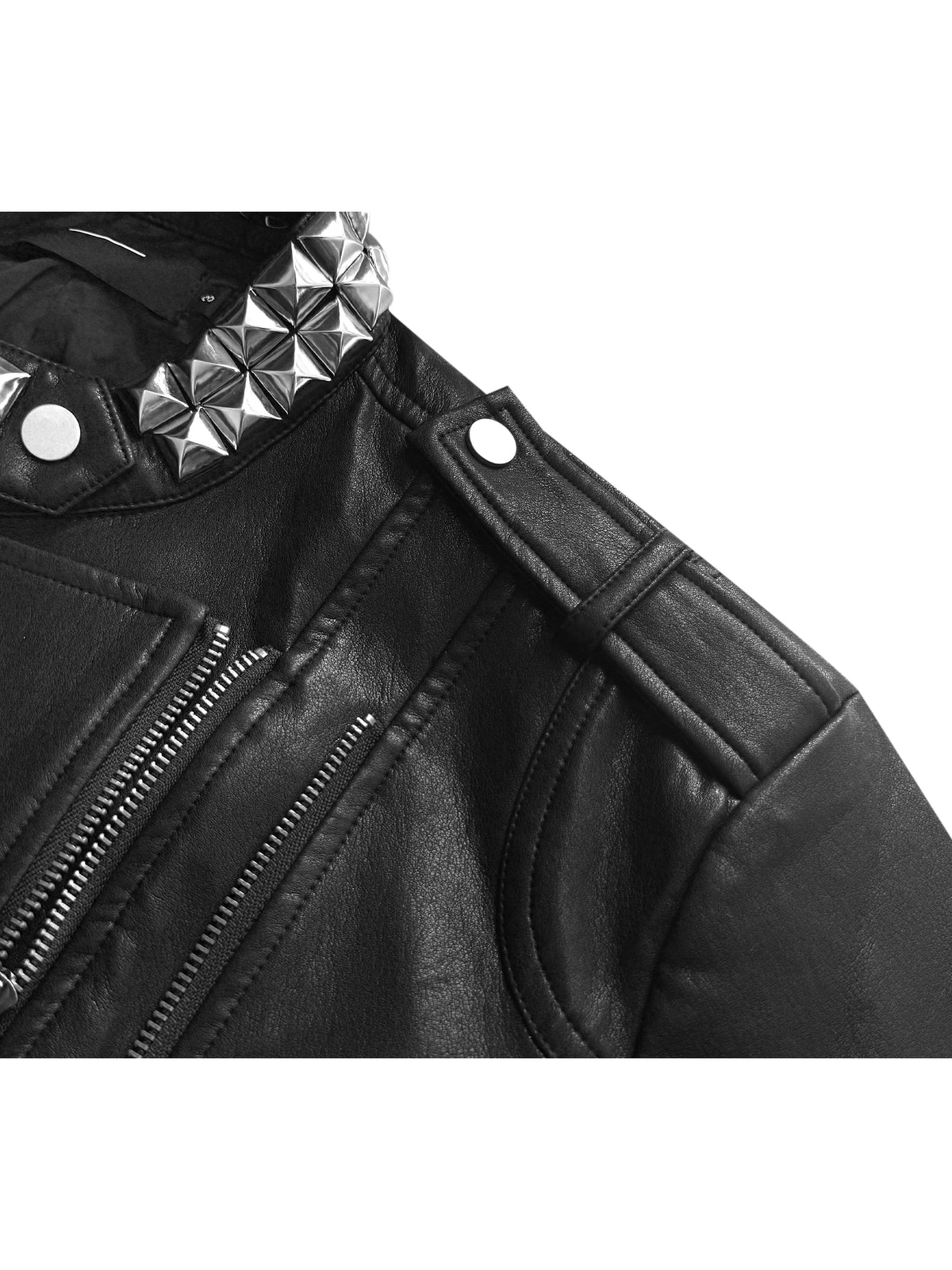STUDDED SILK LINED JACKET