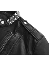 STUDDED SILK LINED JACKET