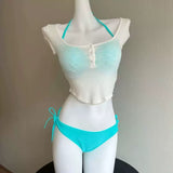CHIC THREE-PIECE BIKINI SET