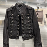 PUNK BIKER DENIM JACKET
