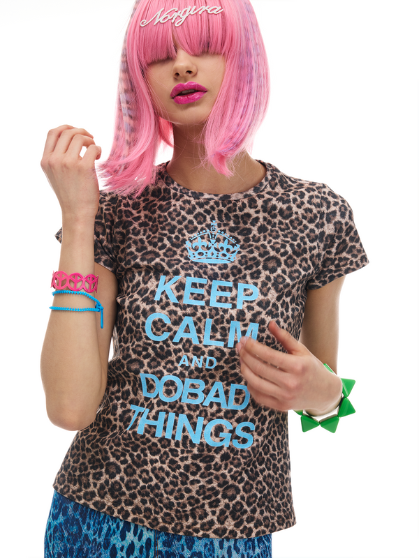 LEOPARD PRINT KEEP CALM TEE