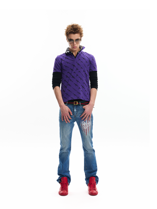 HEAT GUNS FULL PRINT POLO