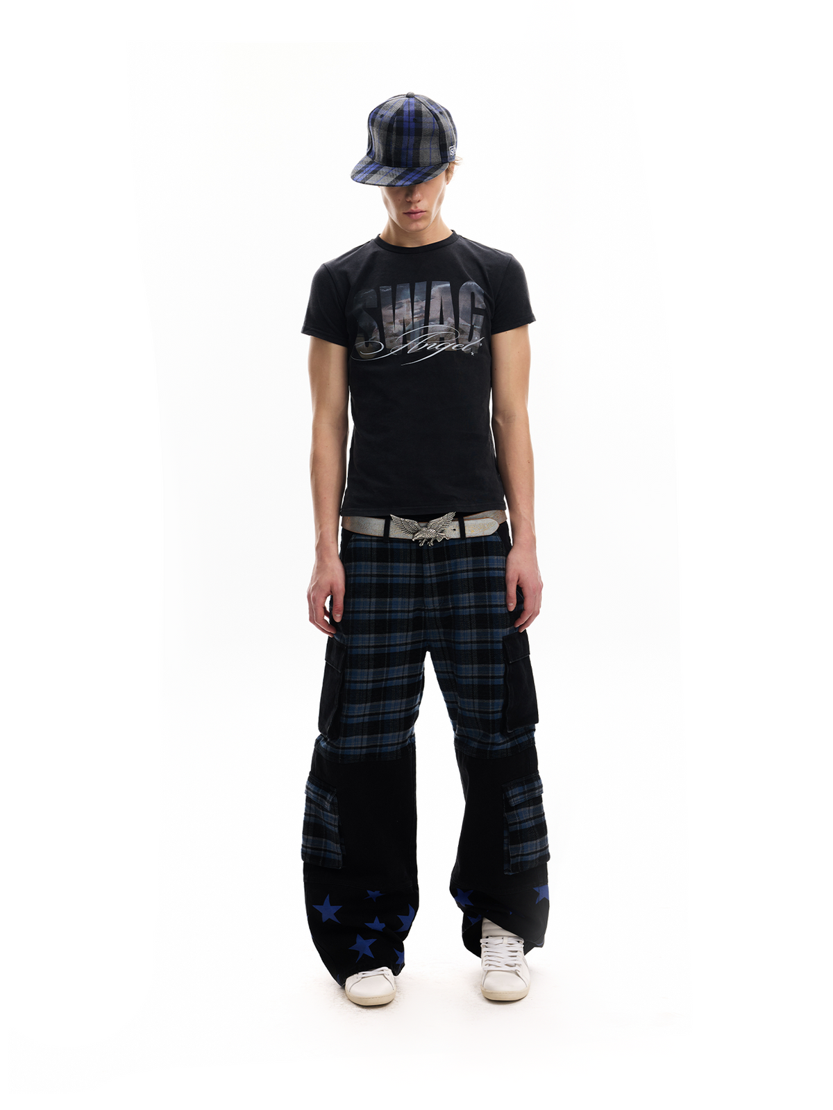 PATCHWORK DISTRESSED STREET JEANS