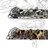LEOPARD RIVET BELT WITH VISION SYSTEM