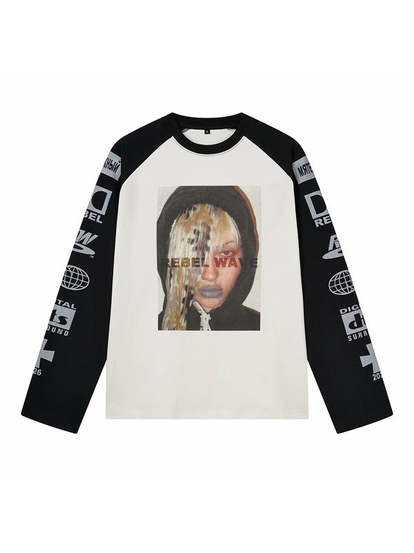 PORTRAIT PRINT LONG SLEEVE TEE