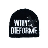 APPLIQU? LEATHER MOHAIR HAT
