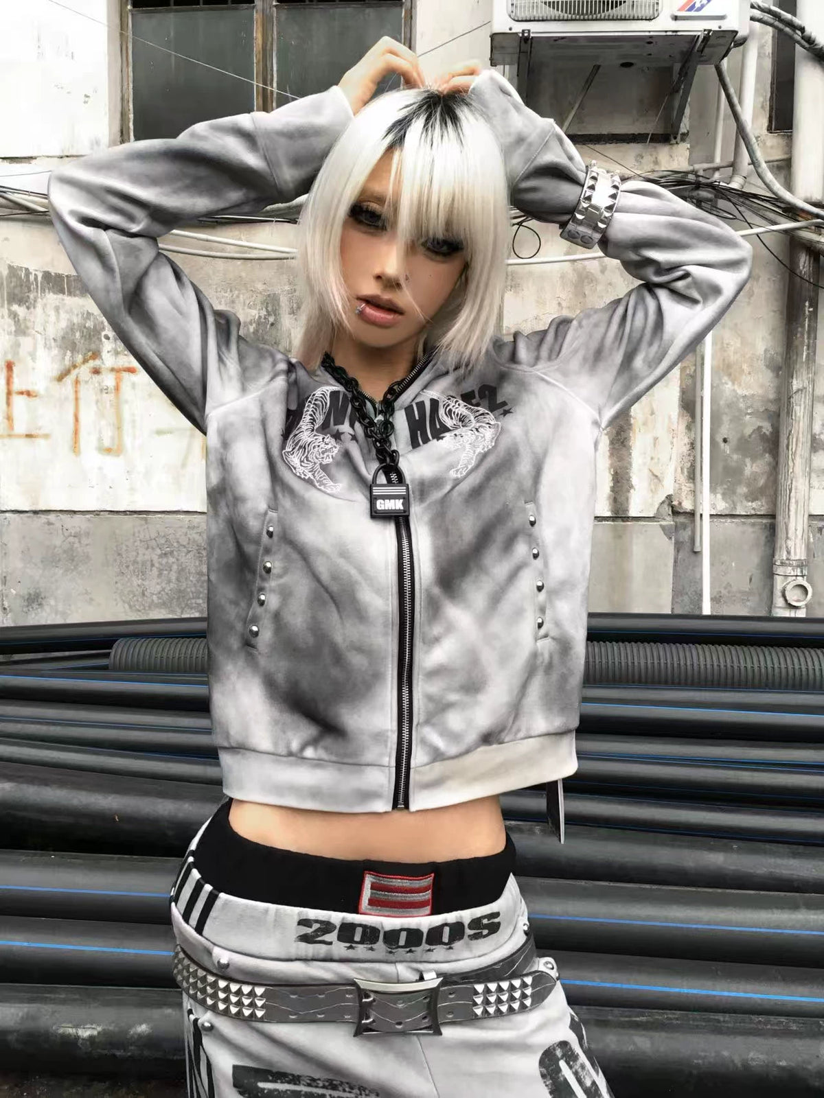 VINTAGE TIGER HOODIE JACKET