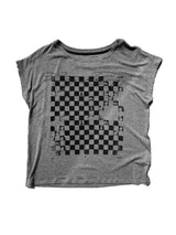 CHECKERED ROCK PORTRAIT T-SHIRT