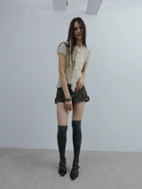 VICTORIAN RUFFLE CHIFFON BLOUSE