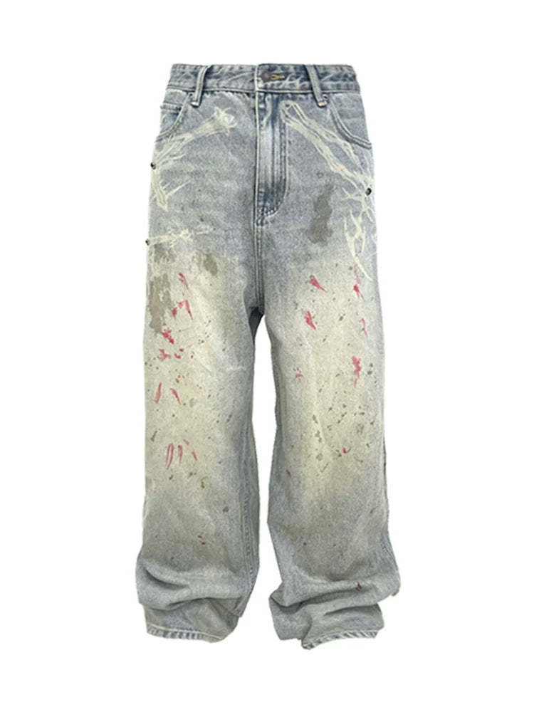 CASUAL WIDE-LEG STREETWEAR JEANS