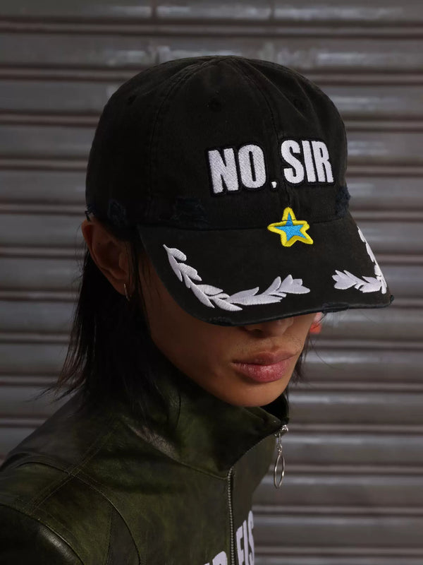 REBEL SLOGAN BASEBALL CAP