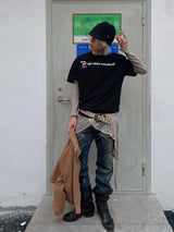 EMBROIDERED GRAPHIC SHORT SLEEVE TEE
