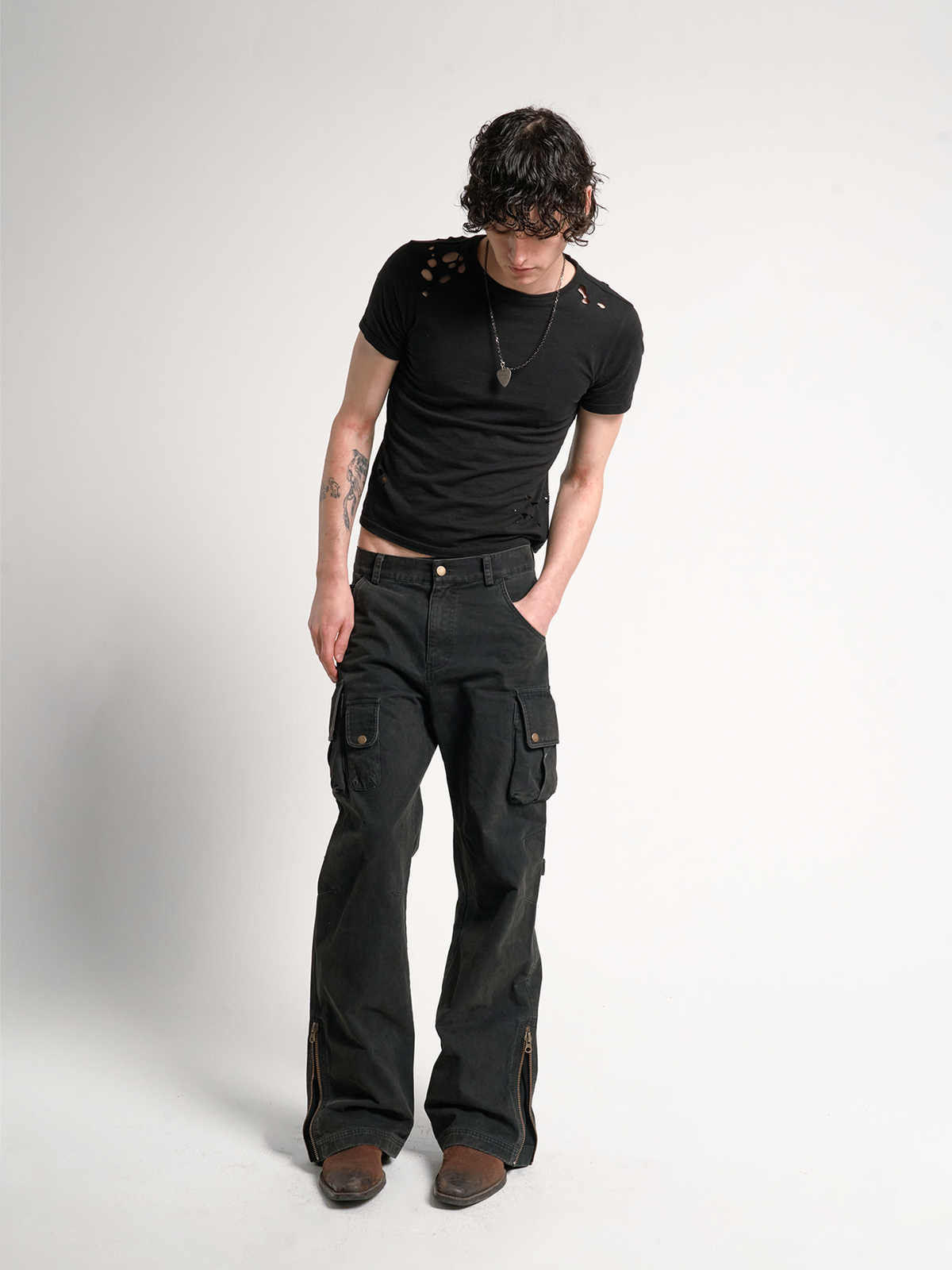 ADJUSTABLE CARGO WORK PANTS