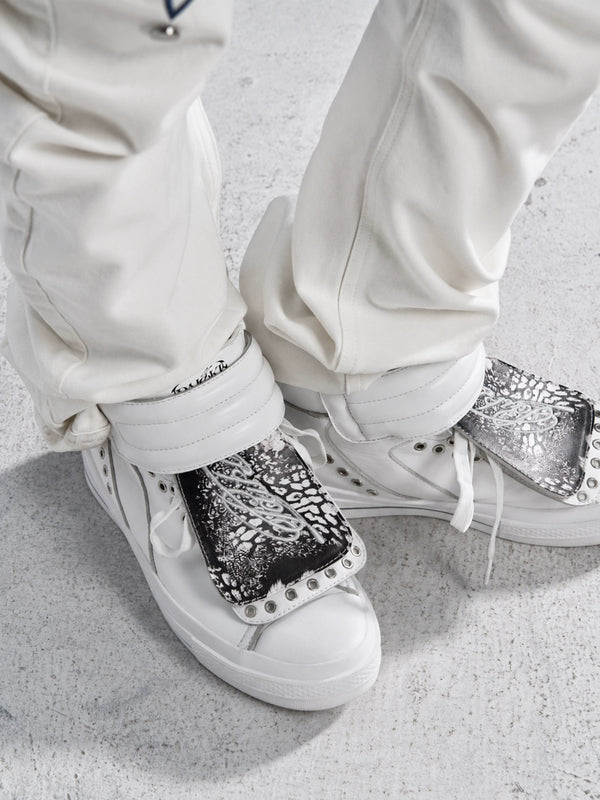CASUAL HIGH-TOP SNEAKERS WITH INSOLES