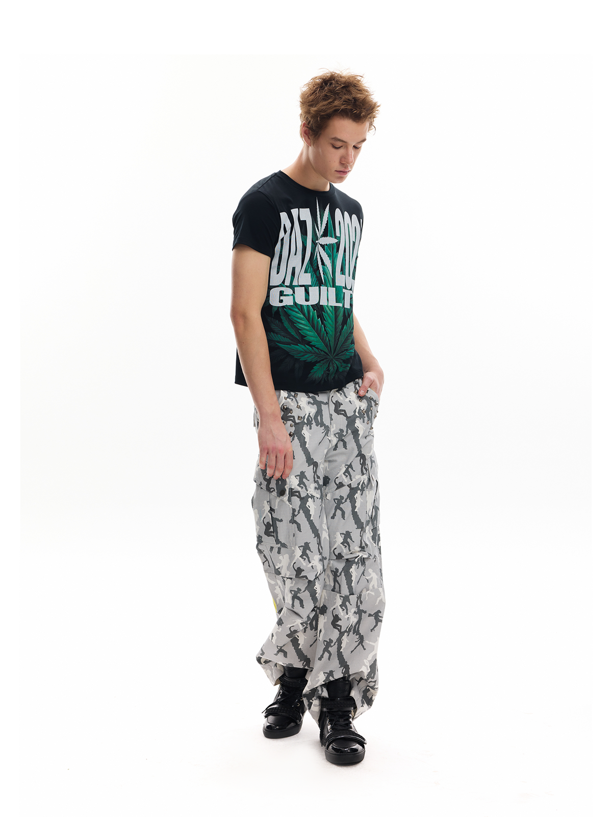 DANCE CAMO CARGO TROUSERS